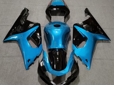 2001-2003 Bleu Clair Brillant & Noir GSXR 600-750 Carénage