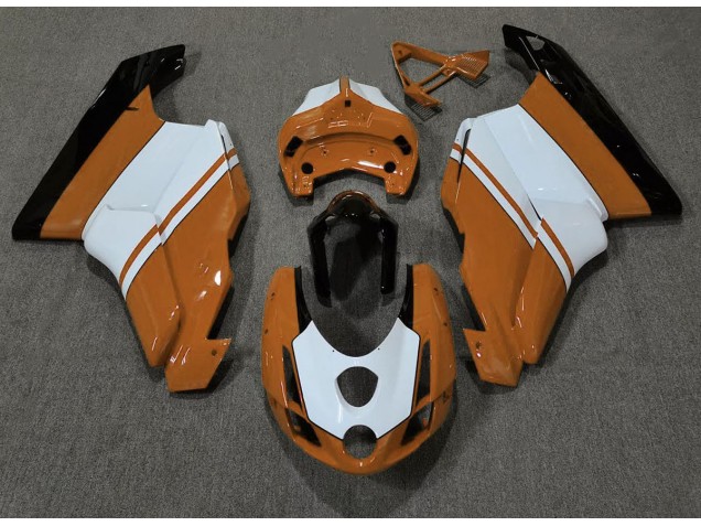 2003-2004 Orange Brillant & Blanc Ducati 749 999 Carénage