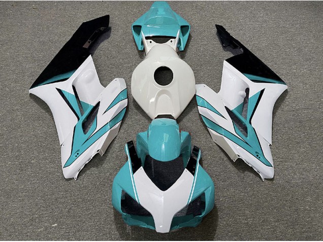 2004-2005 Blanc Cyan & Noir Brillant CBR1000RR Carénage