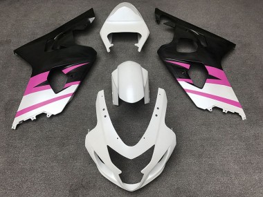 2004-2005 Blanc Mat & Rose GSXR 600-750 Carénage