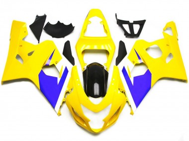 2004-2005 Jaune Brillant & Bleu Vif Personnalisé GSXR 600-750 Carénage