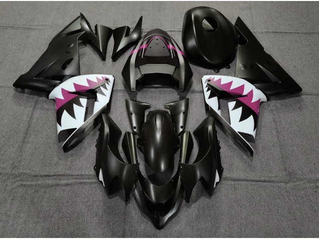 2004-2005 Requin Noir Mat & Rose ZX10R Carénage