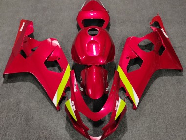 2004-2005 Rouge Brillant GSXR 600-750 Carénage