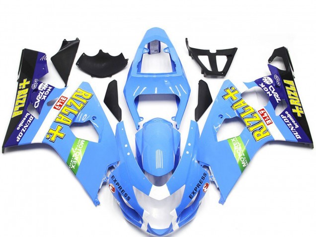 2004-2005 Style Bleu Clair Rizla GSXR 600-750 Carénage