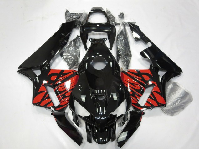 2005-2006 Noir & Rouge Tribal CBR600RR Carénage