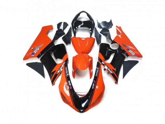 2005-2006 Orange & Noir Elf ZX6R Carénage