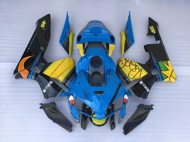 2005-2006 Requin Bleu & Jaune CBR600RR Carénage