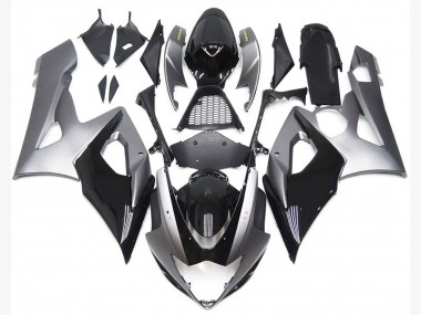 2005-2006 Style Argent & Noir Brillant GSXR 1000 Carénage