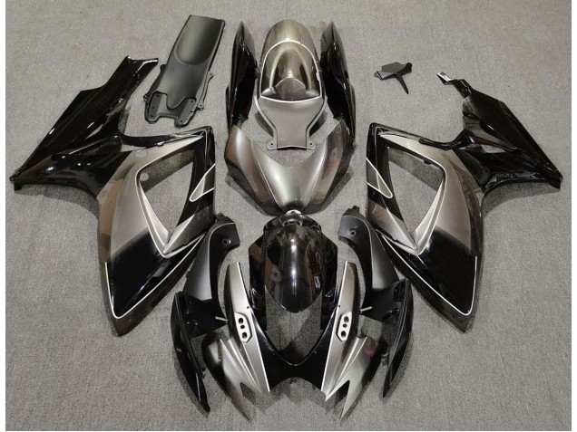 2006-2007 Argent Foncé & Noir GSXR 600-750 Carénage