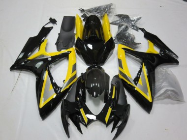 2006-2007 Argent & Noir Jaune GSXR 600-750 Carénage