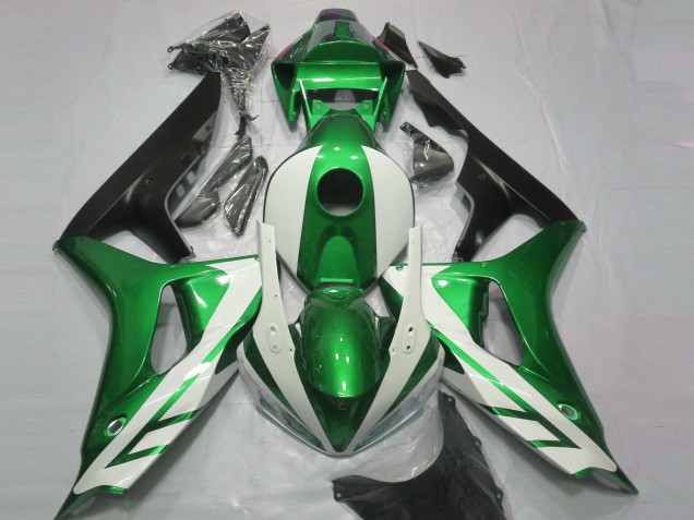 2006-2007 Blanc Brillant & Vert CBR1000RR Carénage