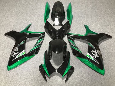 2006-2007 Design Vert Brillant & Noir GSXR 600-750 Carénage