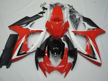 2006-2007 Rouge & Blanc GSXR 600-750 Carénage