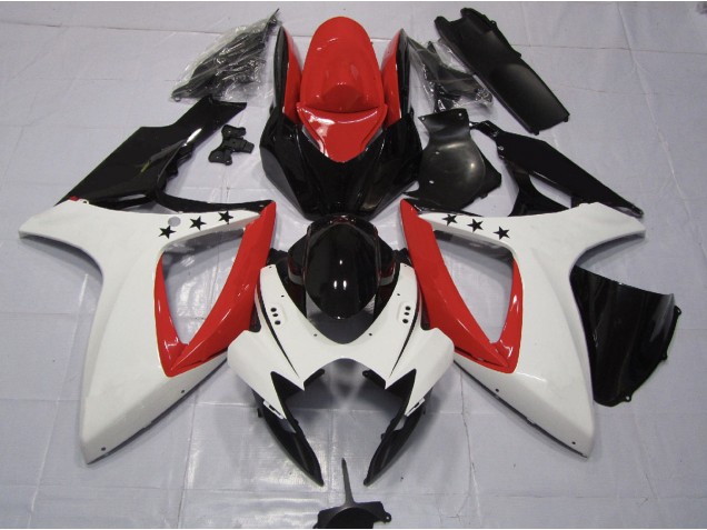 2006-2007 Étoile Rouge GSXR 600-750 Carénage