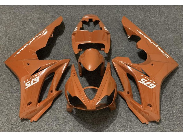 2006-2008 Orange Brillant Daytona 675 Carénage