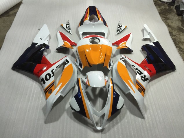 2007-2008 Blanc Personnalisé Repsol CBR600RR Carénage