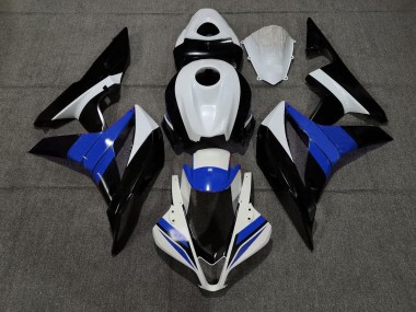 2007-2008 Noir Blanc & Bleu CBR600RR Carénage