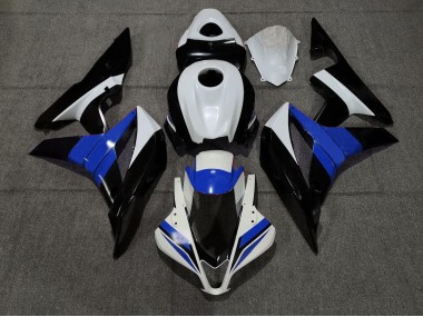 2007-2008 Noir Blanc & Bleu CBR600RR Carénage