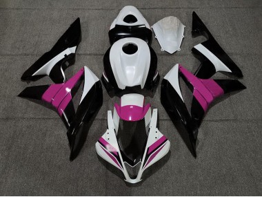 2007-2008 Noir Blanc & Rose CBR600RR Carénage