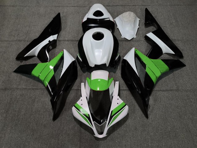 2007-2008 Noir Blanc & Vert CBR600RR Carénage