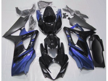 2007-2008 Noir Brillant & Bleu GSXR 1000 Carénage