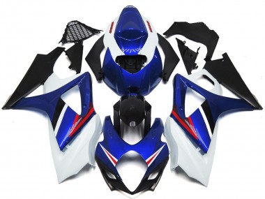 2007-2008 OEM Style Bleu Brillant & Blanc Rouge GSXR 1000 Carénage