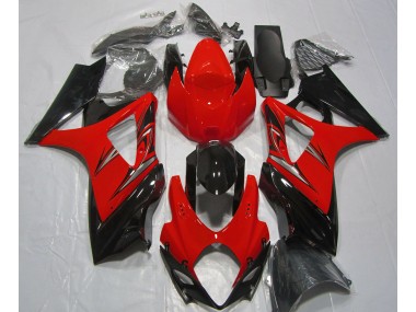 2007-2008 Rouge Lave & Noir GSXR 1000 Carénage