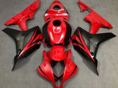 2007-2008 Rouge Perle & Noir CBR600RR Carénage