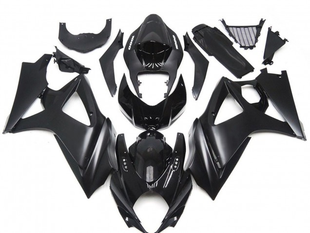 2007-2008 Slick Noir Mat Personnalisé GSXR 1000 Carénage