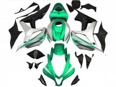 2007-2008 Style Vert Vif & Argent OEM CBR600RR Carénage