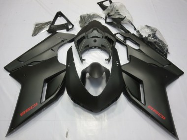 2007-2014 Noir Mat Ducati 848 1098 1198 Carénage