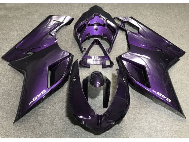 2007-2014 Violet Foncé Ducati 848 1098 1198 Carénage