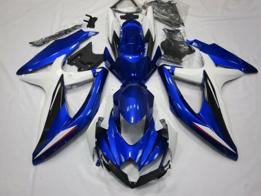 2008-2010 Bleu Noir & Blanc GSXR 600-750 Carénage