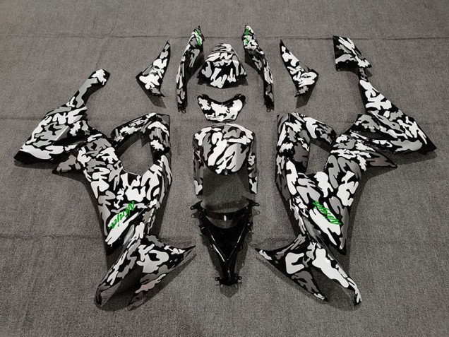 2008-2010 Camo & Logo Vert ZX10R Carénage