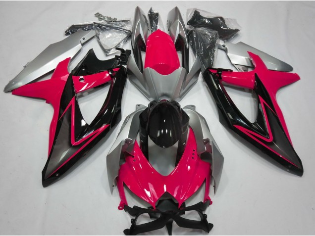 2008-2010 Rouge & Argent GSXR 600-750 Carénage