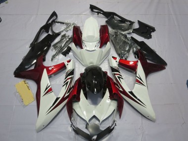 2008-2010 Rouge Blanc Noir GSXR 600-750 Carénage