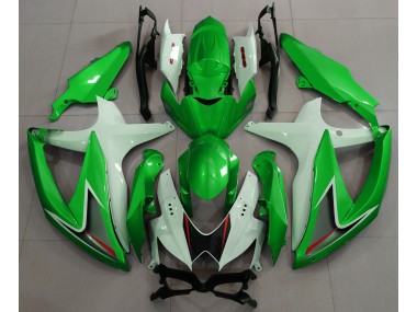 2008-2010 Vert Brillant & Blanc GSXR 600-750 Carénage