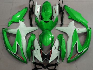 2008-2010 Vert Brillant & Blanc GSXR 600-750 Carénage