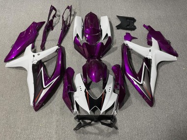 2008-2010 Violet Brillant & Blanc GSXR 600-750 Carénage