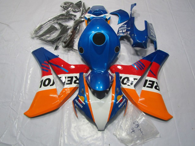 2008-2011 Bleu Repsol & Rouge CBR1000RR Carénage