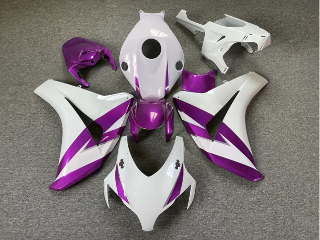 2008-2011 Garniture Blanc Brillant & Violet CBR1000RR Carénage