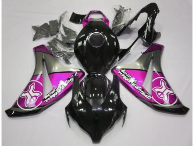 2008-2011 Rose Sur Noir Personnalisé CBR1000RR Carénage