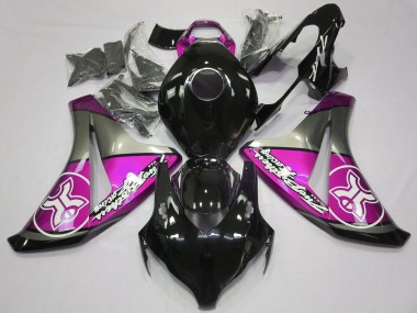 2008-2011 Rose Sur Noir Personnalisé CBR1000RR Carénage