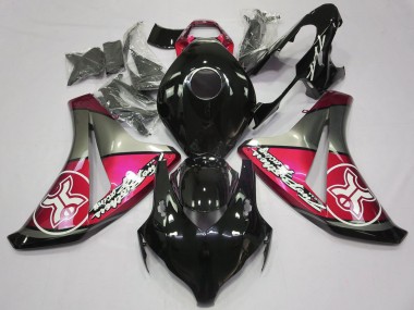 2008-2011 Rouge Bonbon Sur Noir Personnalisé CBR1000RR Carénage