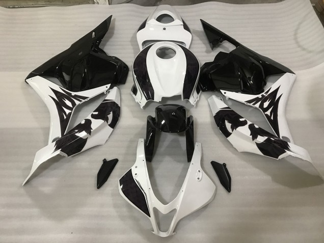 2009-2012 Noir / Blanc Personnalisé CBR600RR Carénage