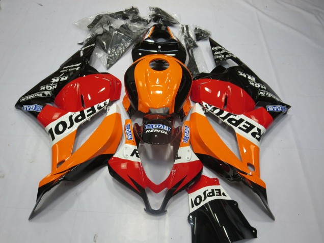 2009-2012 Noir Repsol CBR600RR Carénage