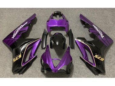 2009-2012 Violet Brillant & Noir Daytona 675 Carénage