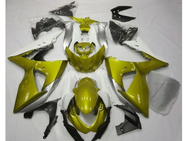 2009-2016 Jaune Brillant & Blanc GSXR 1000 Carénage