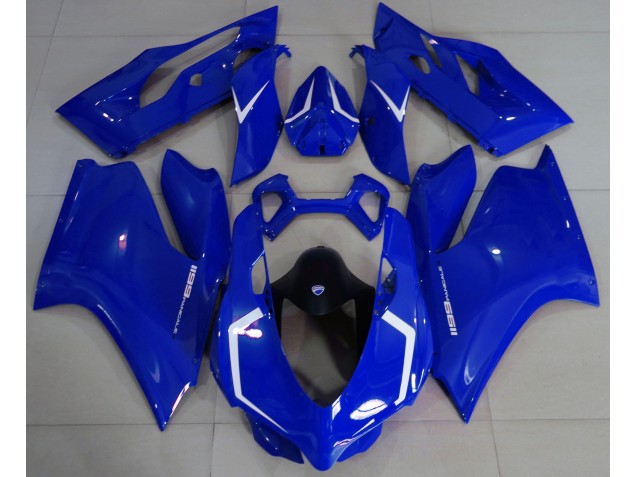 2011-2014 Bleu Brillant & Blanc Ducati 1199 Carénage