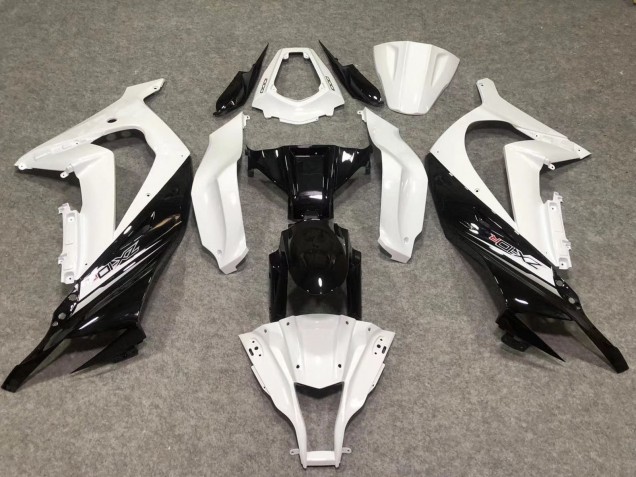 2011-2015 Blanc Brillant / Noir ZX10R Carénage